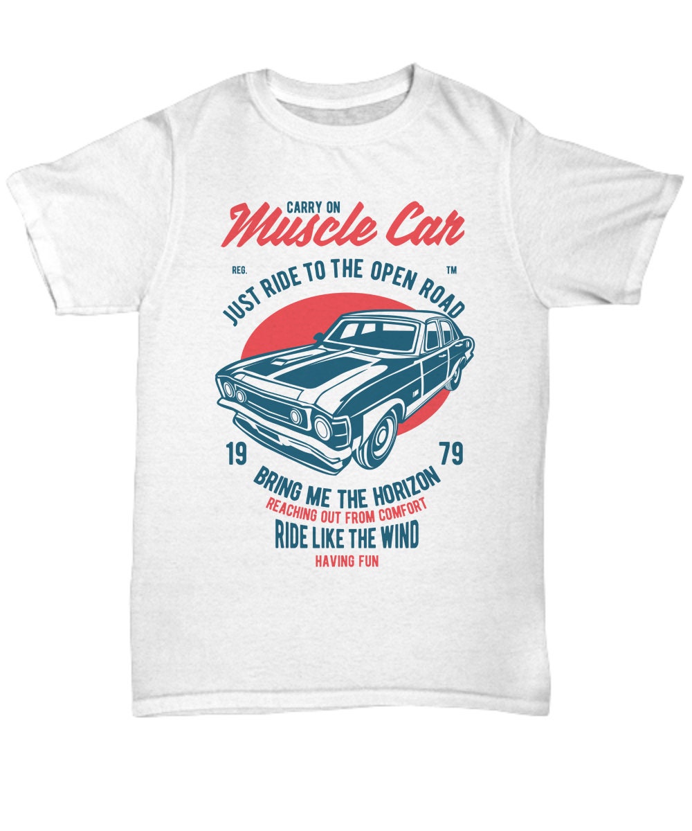 MUSCLE CAR ENTHUSIAST TShirt Vintage Retro Inspired Tee Shirt Etsy