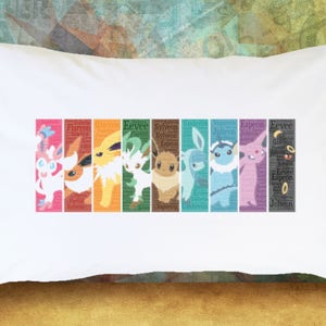 POKEMON ESPEON AND UMBREON Pillow Case Cover Recta