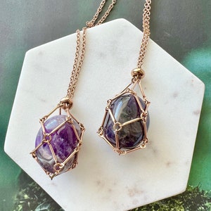 Rose gold plated stainless steel Gem Holder necklace ,  Rose gold crystal holder necklace ,  Stone holder necklace,  rose gold gem holder