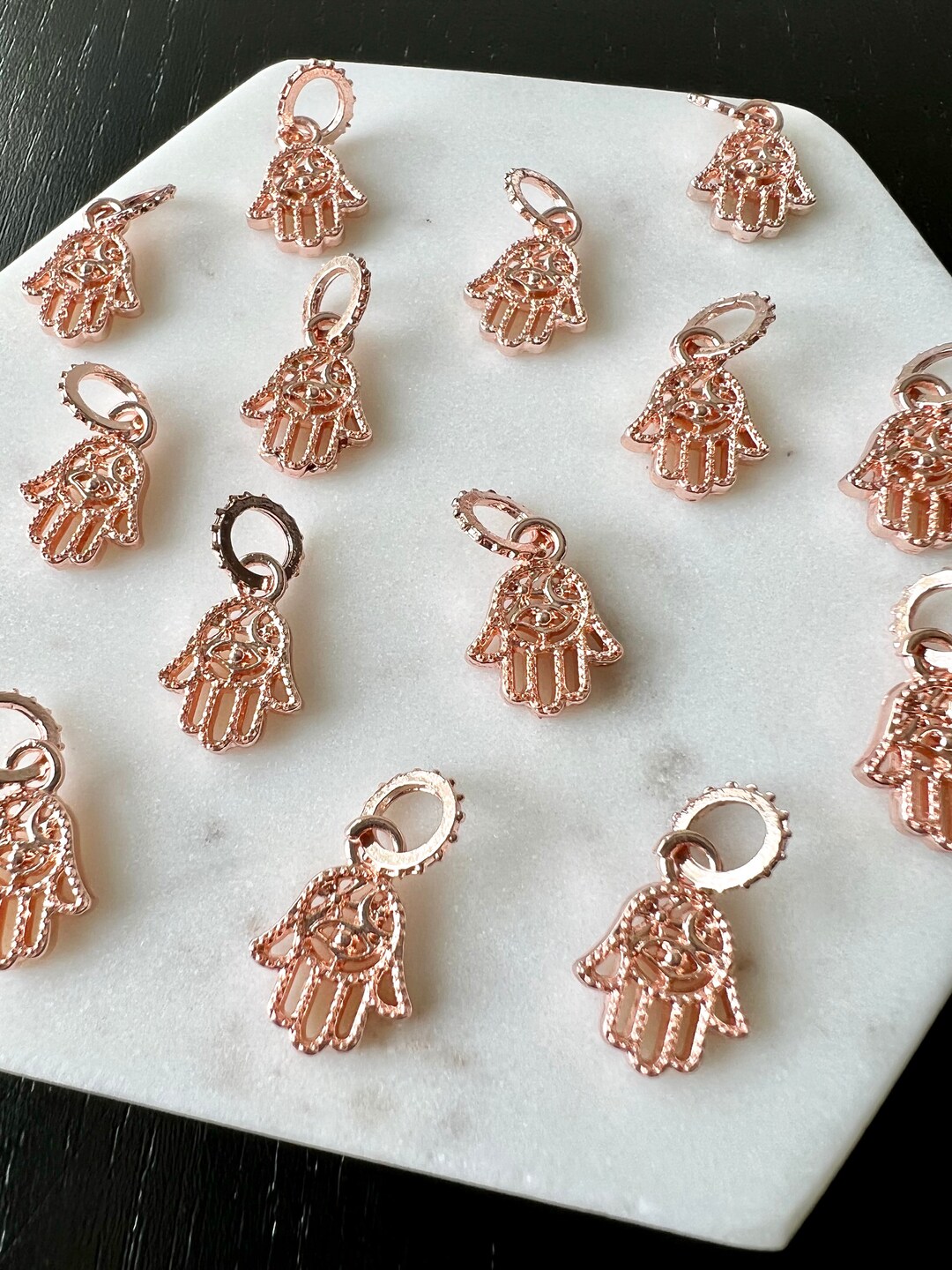 Engelsrufer Rose Gold 'Hamsa' Hand Charm