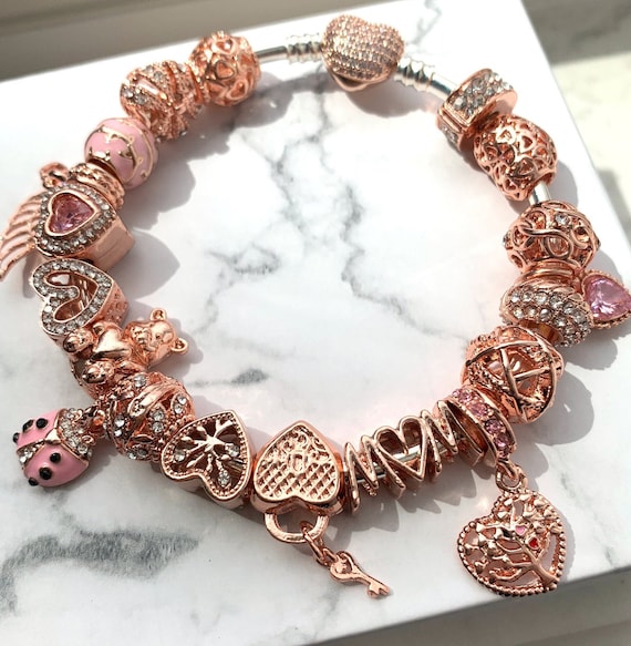 Mom online charm bracelet