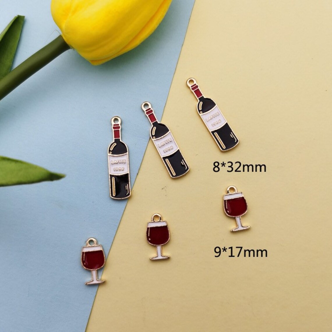 Wine Glass Charm Wine Glass Charm for Jewelry Making Wine Etsy