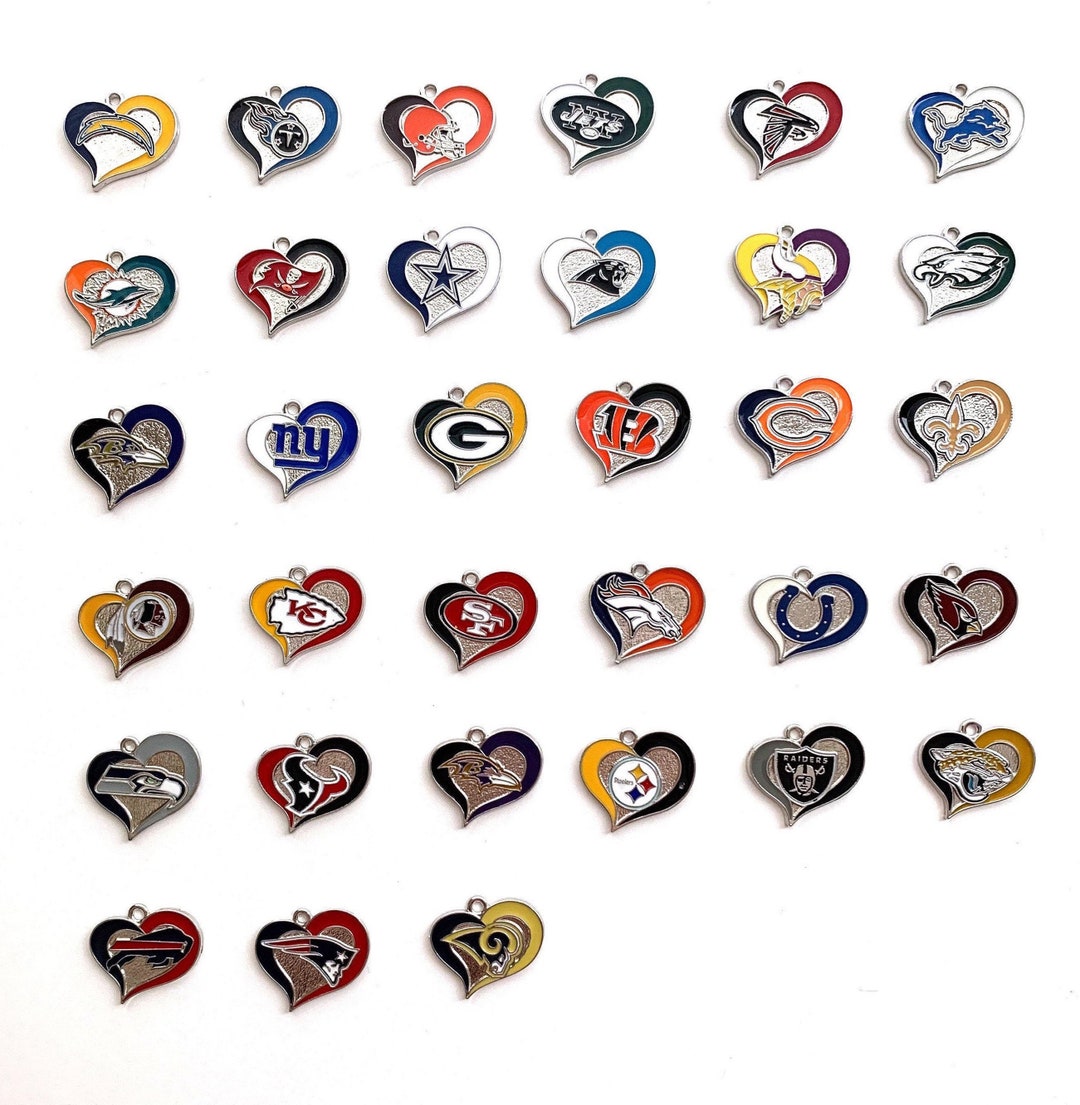 Bulk Enameled Football Team Charm Whole Set Team Charm 32 Etsy