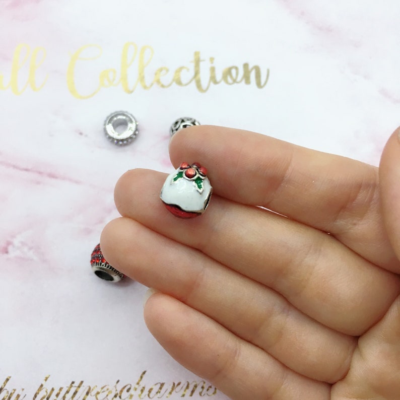 Our favorite pick A White Christmas charm set variety red white Christmas theme charm set for bracelet making