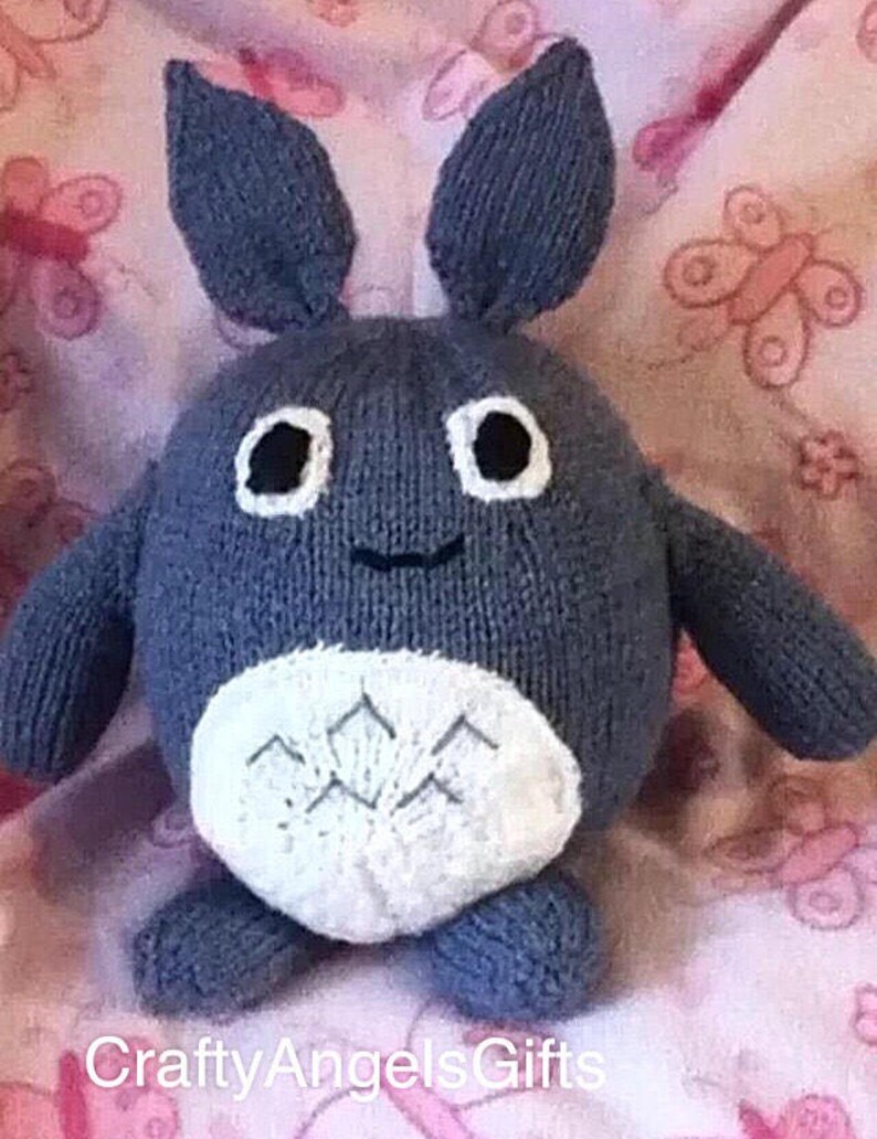 Totoro Knitting Pattern inspired by Japanese Anime Etsy