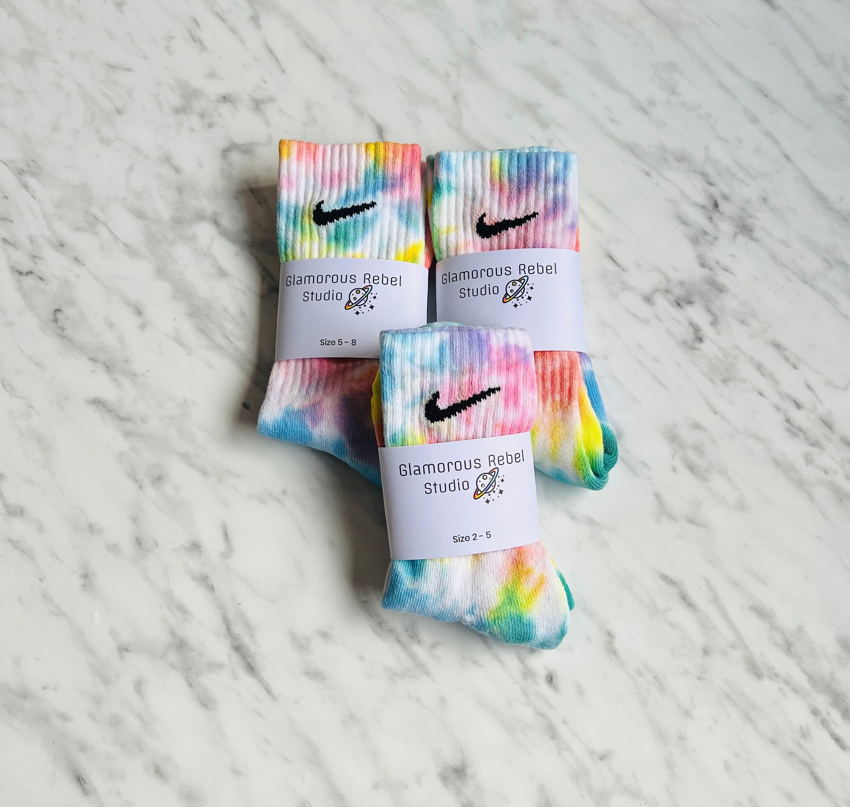 NIKE SOLID COLLECTION TIE DYE SOCK BOX - 5 PAIRS – TIE DYE LAB