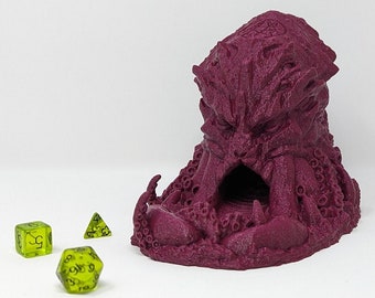 Dice Tower - Cthulhu Dice Tower - Cthulhu Cave Dice Tower - DnD Gift - DND Dice Roller - Daggerheart Dice Tower - Dungeon Master Gift