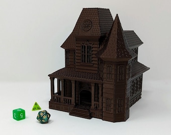 Haunted House Dice Tower - DnD Gift - DnD Dice Tower - DND Dice Roller - Dungeon Master Gift