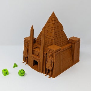 Temple Dice Tower - Temple of Ra Dice Tower - Egyptian Temple Dice Tower - DND Dice Roller - Daggerheart Dice Tower - Dungeon Master Gift