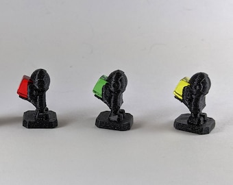 Terraformande Mars-spelares spårare - kubliknande astronauter