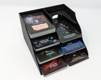 Nemesis Board Game Card Holder - Space Saver! Sleeved or Unsleeved cards