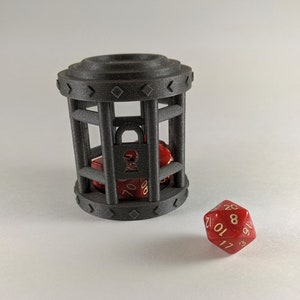 Dice Jail / Prison for Naughty Dice - Large - DnD Gift - DnD Accessory - Daggerheart Gift - Dungeon Master Gift