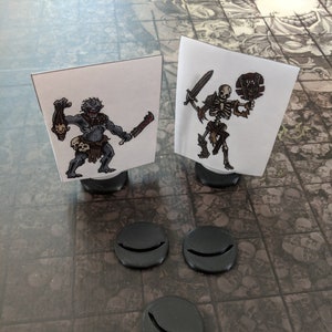 Bases em miniatura de papel