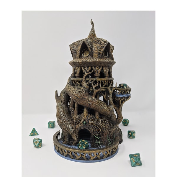 Dice Tower - Druid Tower - DnD Gift - DnD Accessory - Dungeon Master Gift