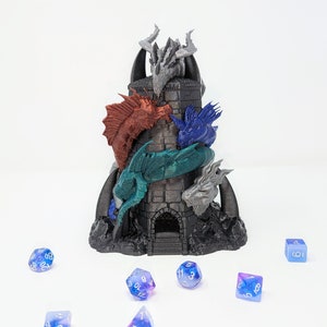 Tiamat Dice Tower - Dragon Dice Tower - DnD Gift - DnD Dice Tower - DND Dice Roller - Daggerheart Dice Tower - Dungeon Master Gift