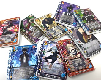 Villains My Hero Academia Universus Trading Card Notebook Notepad Pocketbook MHA BNHA