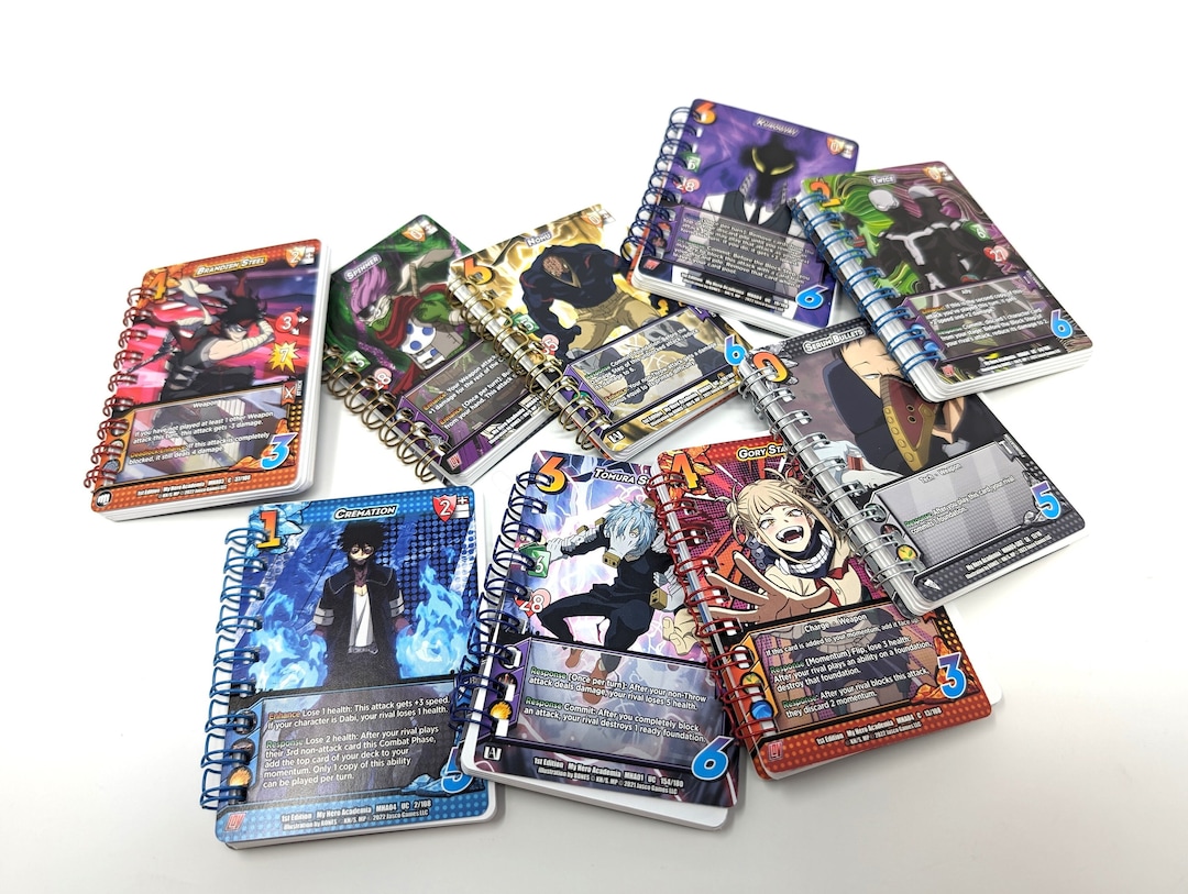 Villains My Hero Academia Universus Trading Card Notebook Notepad