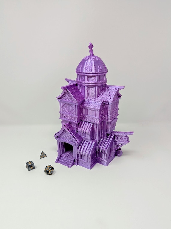 Catfolk Dice Tower Dnd Gift Dnd Dice Tower DND Dice Etsy