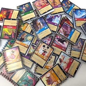 Libreta de notas con cartas coleccionables de Disney Lorcana, libro de bolsillo