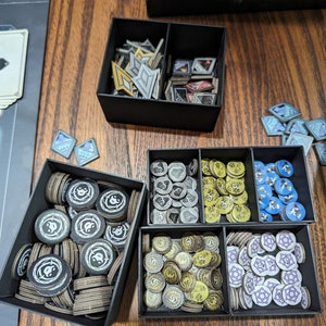 Skyrim: The Adventure Game Token Organizers - Skyrim Board Game - Skyrim Adventure Game Insert