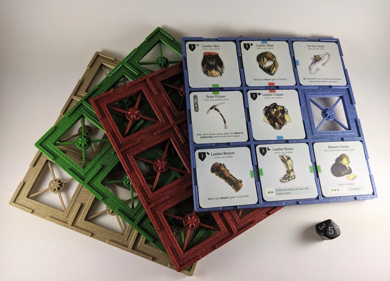 Gear Organizers 4x Grid for Kingdom Death: Monster Color - Etsy