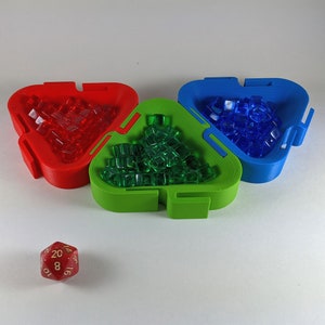 Connectable Board Game Organizer Token Trays