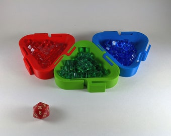 Connectable Board Game Organizer Token Trays