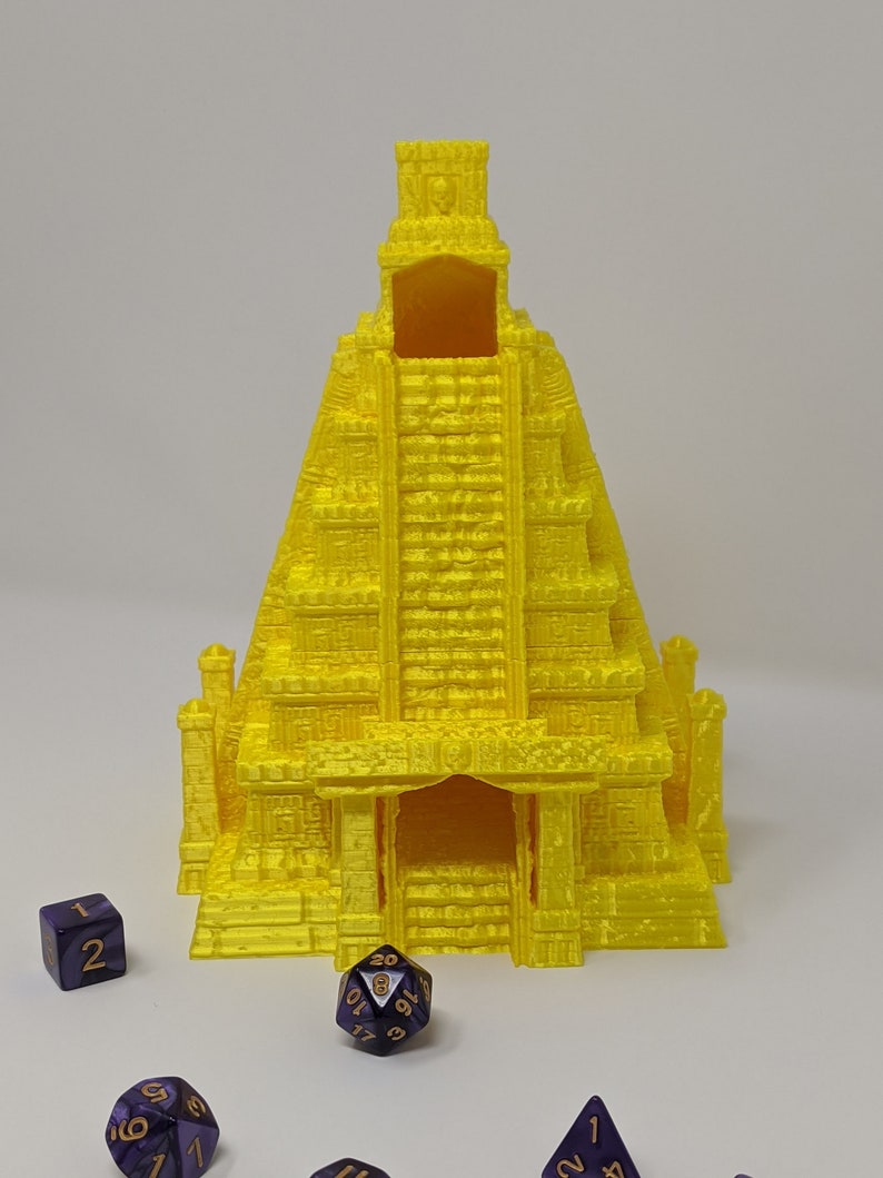 Mayan Dice Tower DnD Gift DnD Dice Tower DND Dice Roller Dungeon Master Gift image 5