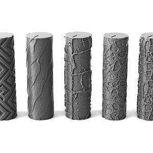 Textured Rollers CollectionClay/ Foams D&D Terrain | 28mm | 32mm | Dungeons and Dragons | DnD | Polymer Clay Pattern | Tabletop RPG | Set 16