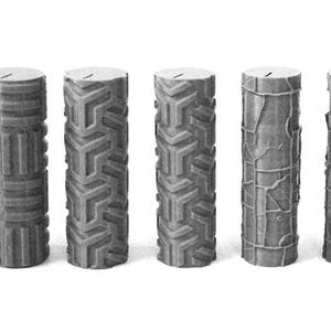 Textured Rollers CollectionClay/ Foams D&D Terrain | 28mm | 32mm | Dungeons and Dragons | DnD | Polymer Clay Pattern | Tabletop RPG | Set 11
