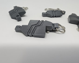 Llavero de bloque replicador - Llavero robot de ciencia ficción
