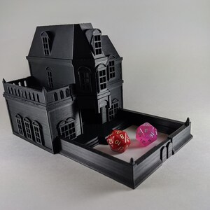 Tärningstorn - Spökhus Tärningstorn - Svek vid Huset på Kullen - DnD Tillbehör - Daggerheart Tärningstorn - Dungeon Master Gåva bild 3
