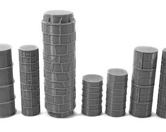 Textured Rollers CollectionClay/ Foams D&D Terrain | 28mm | 32mm | Dungeons and Dragons | DnD | Polymer Clay Pattern | Tabletop RPG | Set 3