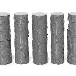Textured Rollers CollectionClay/ Foams D&D Terrain | 28mm | 32mm | Dungeons and Dragons | DnD | Polymer Clay Pattern | Tabletop RPG | Set 7
