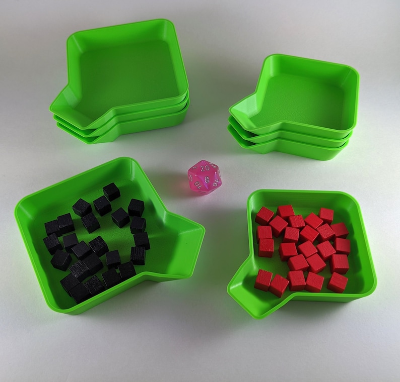 Stackable Board Game Organizer Token Trays with EasyFunnel 