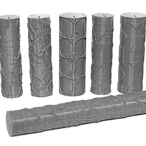 Textured Rollers CollectionClay/ Foams D&D Terrain | 28mm | 32mm | Dungeons and Dragons | DnD | Polymer Clay Pattern | Tabletop RPG | Set 8