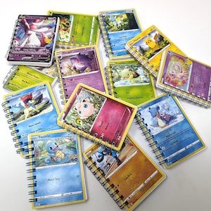 Notatnik z kartami Pokemon, notatnik z anime, upominki na przyjęcie, wypełniacze skarpet | Notatnik Pokemon Charizard | Kieszonkowy notatnik Pikachu