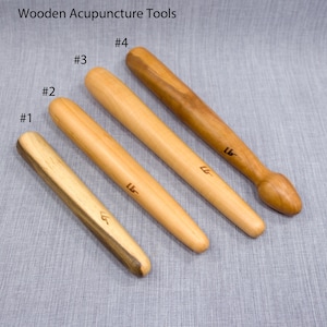 Wooden Acupuncture Tools, Gua Sha Massage Wooden Tool, Massage Stick, Thai Massage