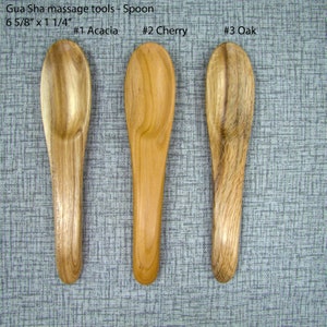 Gua Sha Massage Wooden Tool, Gua Sha Spoon, Lymphatic Drainage for Face, Neck, Hands and Legs
