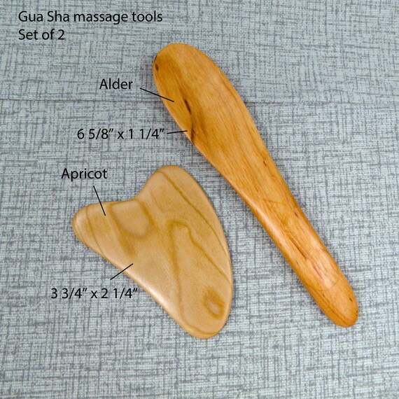 Gua Sha Schaber Aus Büffelhorn – Rechteckig Mit Einkerbung Für Gesichts- & Körpermassage