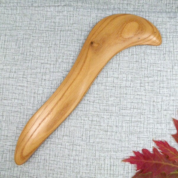 Gua Sha Massage Wooden Tool, S Knife Shape Scraper, Wooden Massage for Neck and Body, Anti Cellulite