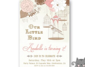 Little Bird Invite Etsy