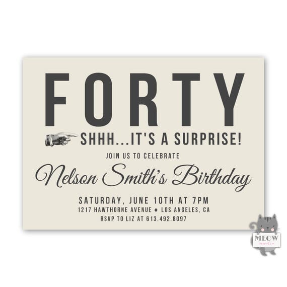 surprise 60th birthday invitations for him