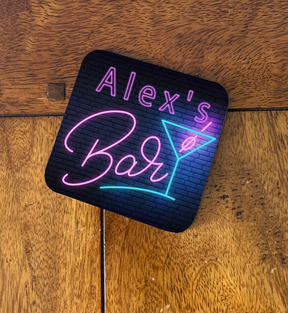Personalised Bar Coasters Home Bar Gifts Set of 2/4/6 Bar Etsy UK