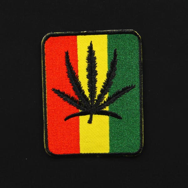 Marijuana Leaf Iron on Applique Etsy