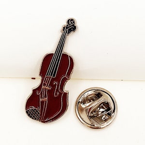 Violin Musical instrument Metal Lapel BroochMusician  Souvenir