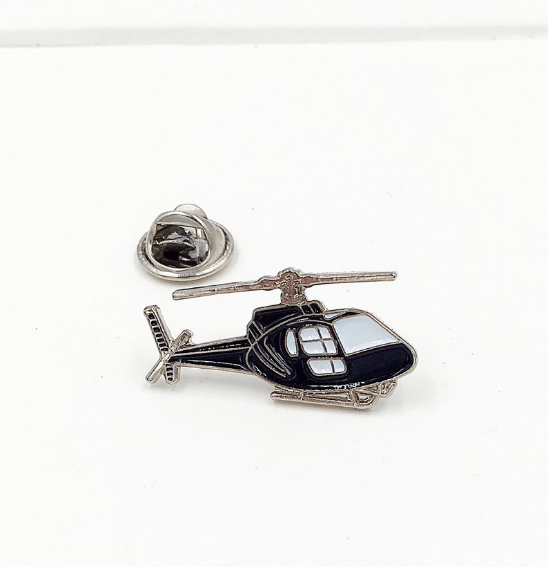 Helicopter Chopper Lapel Hat Tie Cap Pin Badge Aviator Etsy