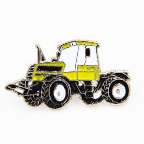 Green Tractor Pin Badge 