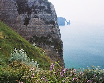 Normandy Etretat: Where Sea Cliffs Meet Flowers and Sea