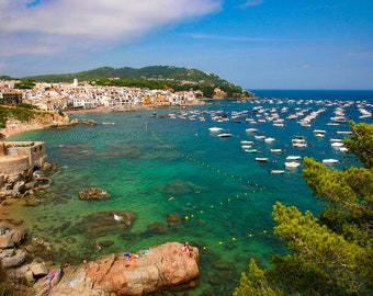 Costa Brava Print: Calella de Palafrugell, Spain Coastal Art
